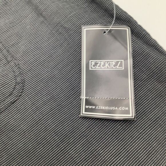 Ezekiel Mens Short Sleeve‎ Button Up Shirt Black Size Large NWT - Picture 4 of 8